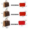 Lckaey Bag Organizer for Onthego MM bag Felt Purse Insert with Detachable Zipper Pocket ONTHEGO Insert Removable1080Khaki-M view 2