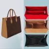Lckaey Bag Organizer for Onthego MM bag Felt Purse Insert with Detachable Zipper Pocket ONTHEGO Insert Removable1080Khaki-M view 3