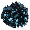 GUIFIER 6 inch 1 Pair Metallic Cheerleading Pom Pom with Baton Handle, Cheerleader Pom Poms, Cheerleading Metallic Pom Poms, Cheer Sparkle Pom Poms Gifts Pompoms for Cheering Squad (Navy Blue) view 1