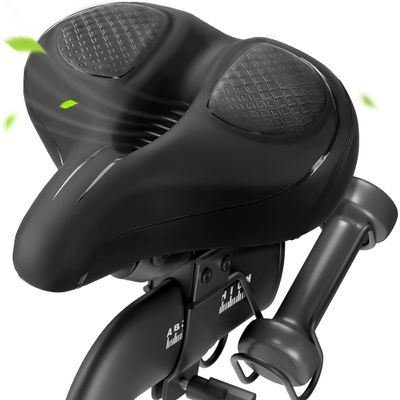 Oversized Bike Seat for Peloton Bike & Plus, Wide Bicycle Saddle Replacement, Comfortable Seat Cushion for Men & Women, Accessory
