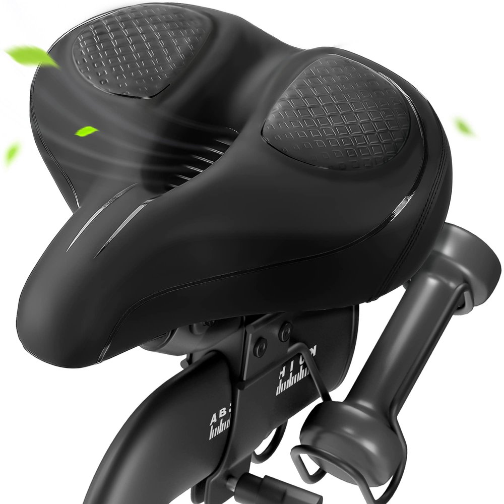 Oversized Bike Seat for Peloton Bike & Plus, Wide Bicycle Saddle Replacement, Comfortable Seat Cushion for Men & Women, Accessory
