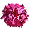 GUIFIER 1 Pair Metallic Cheerleader Pom Poms 6 Inch Cheerleading Poms with Baton Handle, Sparkly Cheerleading Pom Pom, Cheer Pom Poms Pompoms for Cheerleading Girls Kids (Hot Pink) view 1