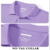 TACVASEN Mens Golf Shirt Dry Fit Mens Polo Shirts Short Sleeve Performance Golf Polos for Men with Collar Work Shirts Light Purple, L view 3