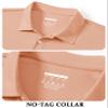 TACVASEN Mens Golf Shirt Dry Fit Mens Polo Shirts Short Sleeve Performance Golf Polos for Men with Collar Work Shirts Apricot, M view 3