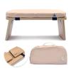 metaFox Meditation Bench | Foldable Bamboo Stool with Cushion and Carry Bag | for Your Mindfulness and Meditation Practice | Alternative to Meditation Cushion (Peach, Small) view 1