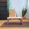 metaFox Meditation Bench | Foldable Bamboo Stool with Cushion and Carry Bag | for Your Mindfulness and Meditation Practice | Alternative to Meditation Cushion (Peach, Small) view 2