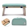 metaFox Meditation Bench | Foldable Bamboo Stool with Cushion and Carry Bag | for Your Mindfulness and Meditation Practice | Alternative to Meditation Cushion view 1