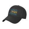 Bahamas Fish Flag Peaked Cap Unisex Trucker Dad Hat Adjustable Casual Sports Sun Hat for Mens Womens Black view 1