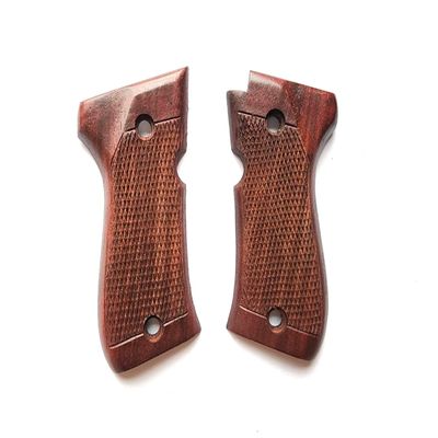 BMPL Hardwood Laser Grips Compatible with Browning 380 BDA, Checkered Pistol Luxury Handmade Handcraft