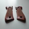 BMPL Hardwood Laser Grips Compatible with Browning 380 BDA, Checkered Pistol Luxury Handmade Handcraft view 2
