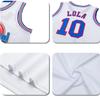 Men's Basketball Jersey Lola #10 Space Movie Jersey 90S Hip Hop Clothing Shirt for Party (#10 White, Medium) view 4