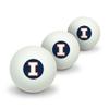 GRAPHICS & MORE University of Illinois Fighting Illini Logo Novelty Table Tennis Ping Pong Ball 3 Pack view 1