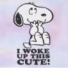 INTIMO Peanuts Girls' I Woke Up This Cute Snoopy Tie-Dye Sleep Pajama Set Shorts (6/6X) Multicolored view 4