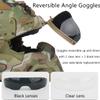 Multifunctional Airsoft Helmet, All-in-One Design Built-in Detachable Tactical Headset Anti-Fog Fan Shade Sliding Goggles,Paintball EquipmentAssault Helmet view 4