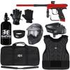 Action Village Dye Rize CZR Level 3 Protector Paintball Gun Package Kit (Small/Medium, Red/Black) view 1