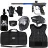 Action Village Dye Rize CZR Level 3 Protector Paintball Gun Package Kit (Small/Medium, Grey/Blue) view 1