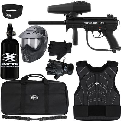 Action Village Tippmann A5 Semi Auto Level 3 Protector Paintball Gun Package Kit (Large/X-Large)