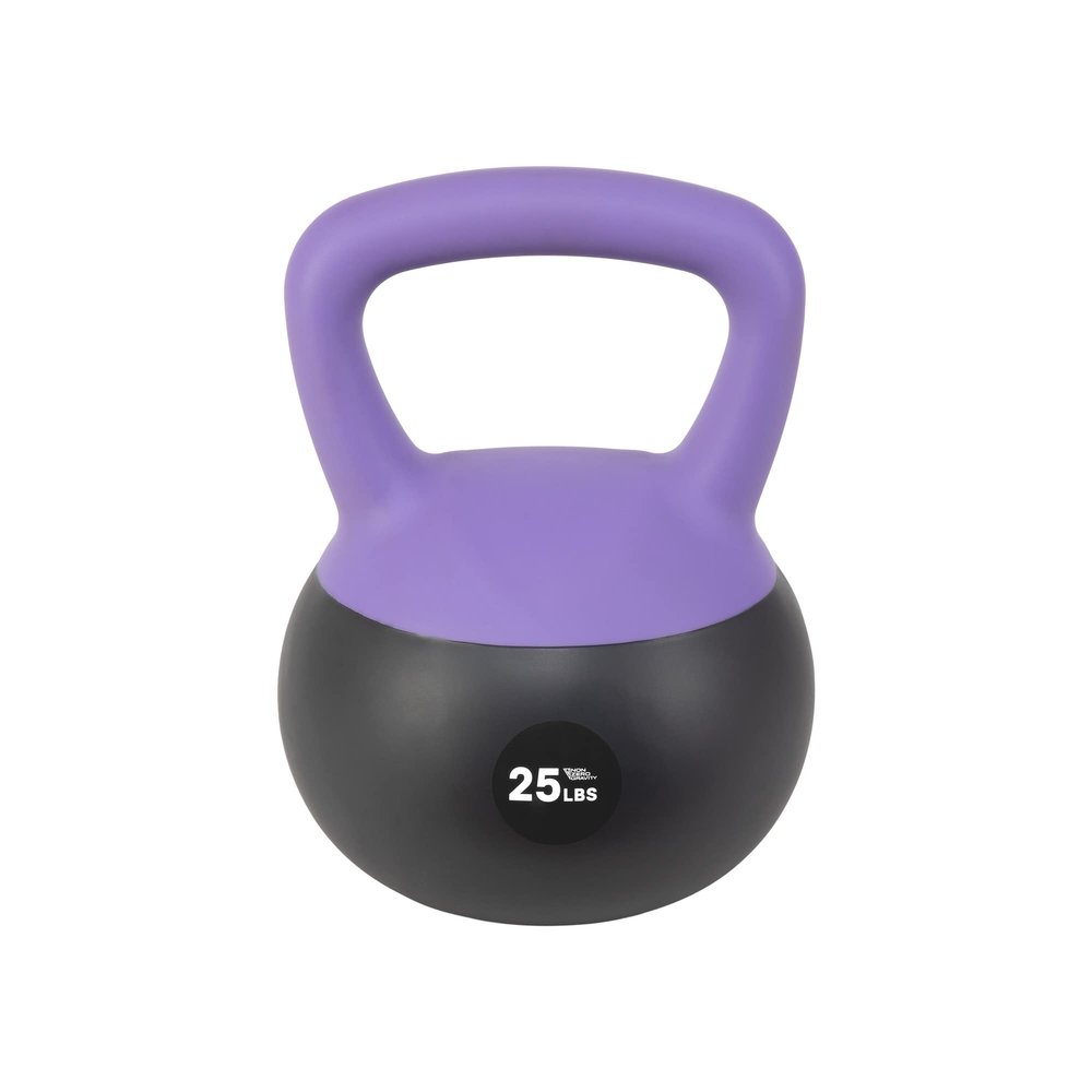 NonZero Gravity Iron Sand Soft Kettlebell with PVC Shell, Shock-Absorbing Base & Extra-Wide Grip for Versatile Workouts | Durable Strength Training Equipment, 25 lbs