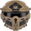 Multifunctional Airsoft Helmet, All-in-One Design Built-in Detachable Tactical Headset Anti-Fog Fan Shade Sliding Goggles,Paintball EquipmentAssault Helmet view 2