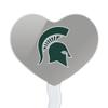 Michigan State Spartan Logo Secondary Heart Love Cupcake Picks Toppers Decoration Set of 6 view 2