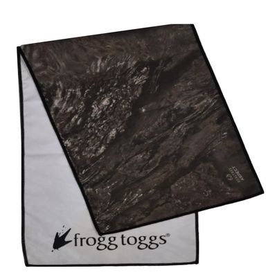 FROGG TOGGS Unisex Adult Chilly Pad Pro Soft Microfiber Instant Cooling Towel, Machine Washable, 33x10.5, Realtree Fishing Aspect Charcoal, Standard US