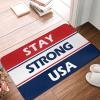 Door Mats Funny Stay Strong USA Mat Fall Doormat Outdoor Restroom Decor ( Size : 40X60CM ) view 1