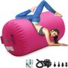 CZGBRO 4FT Air Roller Air Spot Gymnastics Air Barrel, Air Mat Tumble Track Gymnastic Equipment Inflatable Tumbler Backbend Trainer with Electric Pump for Yoga Cheerleading Home & Water Use view 1