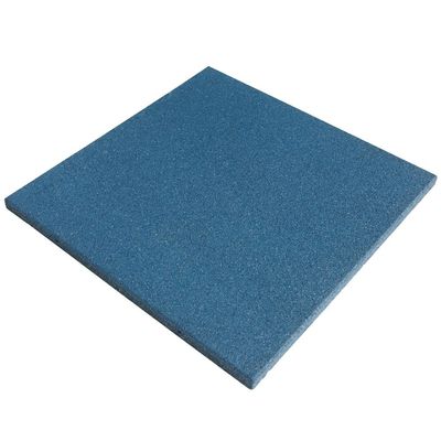 Rubber-Cal Eco-Sport Interlocking Tiles - 3/4 x 19.5 x 19.5 Inch - 20 Pack, 56 Sqr/Ft Coverage - Blue