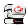 Phoenix Fight Gear Flight MMA Training Gloves, Gear for Boxing, Sparring, and Other MMA Mixed Martial Arts Sports, MMA Hybrid Sparring Gloves, Grappling, Open Palm for Men & Women (White, Medium) view 1