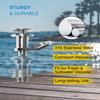 sixcow 1/2'' Quick Release Boat Fender Holder - Marine Stainless Steel Quick-Release Boat Fender Holder Mount Cleat Hook, Receiver Not Included view 3