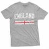 England Tee Shirt UK English Flag Banner Soccer Football Nationality Patriotic Tee (Medium Black) view 4