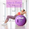 CZGBRO Air Roller Gymnastics Barrel, Air Mat Tumble Track Gymnastic Equipment Inflatable Tumbler Backbend Trainer with Electric Pump for Yoga Cheerleading Home & Water Use (Purple, 3.3ftx23.6inch) view 2
