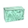 Hugger Mugger 4" Foam Yoga Block -Marbled Sea Green - Strong and Stable, Beveled Edges for Comfort, Most Favored Block Size, Helps with Alignment and Support in Many Poses view 1