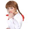 HPO Adult Brown Possessed Doll Braided Pigtail Wig with Bows, Synthetic Soft Fiber Hair, Perfect for your next Festival and Group Anime Party! (Brown 18") view 3
