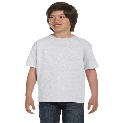 Apparel Globe Boys DryBlend 50/50 Seamless Collar T-Shirt, Ash Gray, Small
