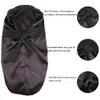 Greatremy Kids Black Satin Bonnet for Girls - Double Layer Long Silky Sleep Satin Cap with Elastic Edge for Curly, Long Hair Sleeping, Fitness, Yoga view 3