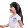 Greatremy Kids Black Satin Bonnet for Girls - Double Layer Long Silky Sleep Satin Cap with Elastic Edge for Curly, Long Hair Sleeping, Fitness, Yoga view 4