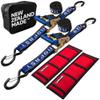 Heavy Duty Rear Transom Tie Down Bundle - Made in NZ - Ideal for Trailered Boats, Pontoons & PWCs - 3,300lbs Break Strength view 1