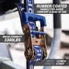 Heavy Duty Rear Transom Tie Down Bundle - Made in NZ - Ideal for Trailered Boats, Pontoons & PWCs - 3,300lbs Break Strength view 2