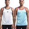 AIMPACT Men Athletic Workout Tank Tops Mesh Quick Dry Fitness Running Gym Muscle Sleeveless Shirts WhiteBlue S view 3