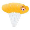 Bethune-CookmanUniversity Secondary Logo Heart Love Cupcake Picks Toppers Decoration Set of 6