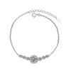 StarGems 1ct Moissanite 925 Silver Platinum Plated Zirconia Adjustable Bracelet B4706 view 1