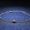StarGems 0.1ct Moissanite 925 Silver Platinum Plated Adjustable Bracelet B4721 view 4