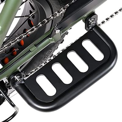 ADDMOTOR Electric Bike Footrest Pedals for M-81 (Black Aluminum Alloy)