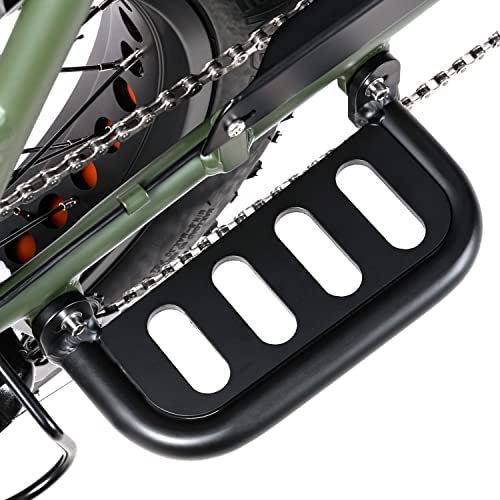 ADDMOTOR Electric Bike Footrest Pedals for M-81 (Black Aluminum Alloy)
