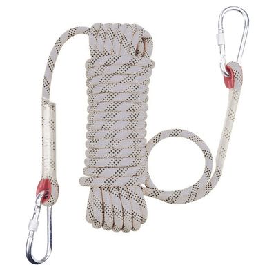 20MM Climbing Rope Static Rock Outdoor Rope 32ft-656ft Lightweight Strong Versatile Rope All Purpose High Strength Cord Gym Climbing Rope for Camping Survival ( Color : White , Size : 20mm x 45m )