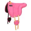 HILASON Horse Bareback Saddle Pad Anti Slip Base Suede Leather Pink | Baretek Riding for Horses view 1
