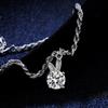 StarGems 1ct Moissanite 925 Silver Platinum Plated Adjustable Rabbit Bracelet B4718 view 3
