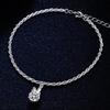 StarGems 1ct Moissanite 925 Silver Platinum Plated Adjustable Rabbit Bracelet B4718 view 4