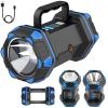 Led Camping Lantern Rechargeable, Camping Flashlight 1500LM, 8 Light Modes, Camping Lights 4800 Capacity, Portable Bright Flash Light for Emergencies, Power Outages, Hurricane, Hiking (Blue 1PACK). view 1